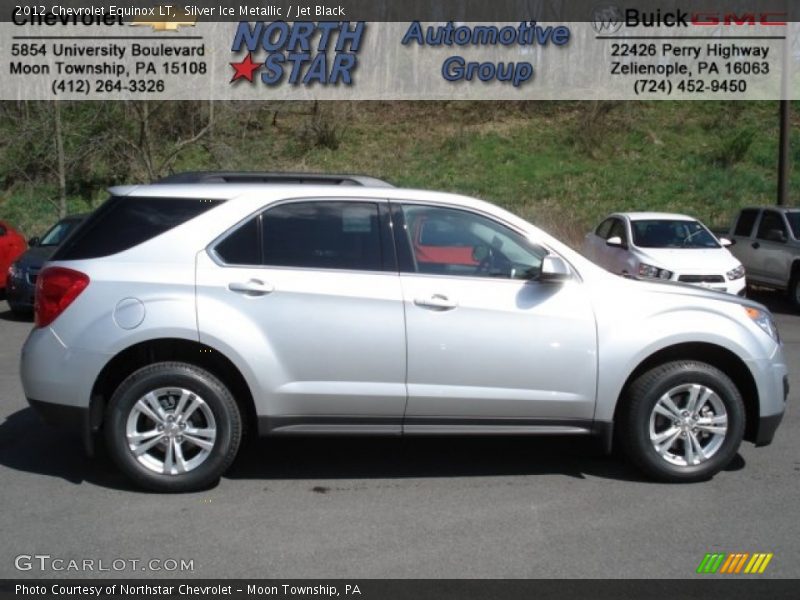 Silver Ice Metallic / Jet Black 2012 Chevrolet Equinox LT