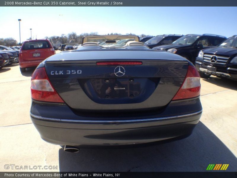 Steel Grey Metallic / Stone 2008 Mercedes-Benz CLK 350 Cabriolet