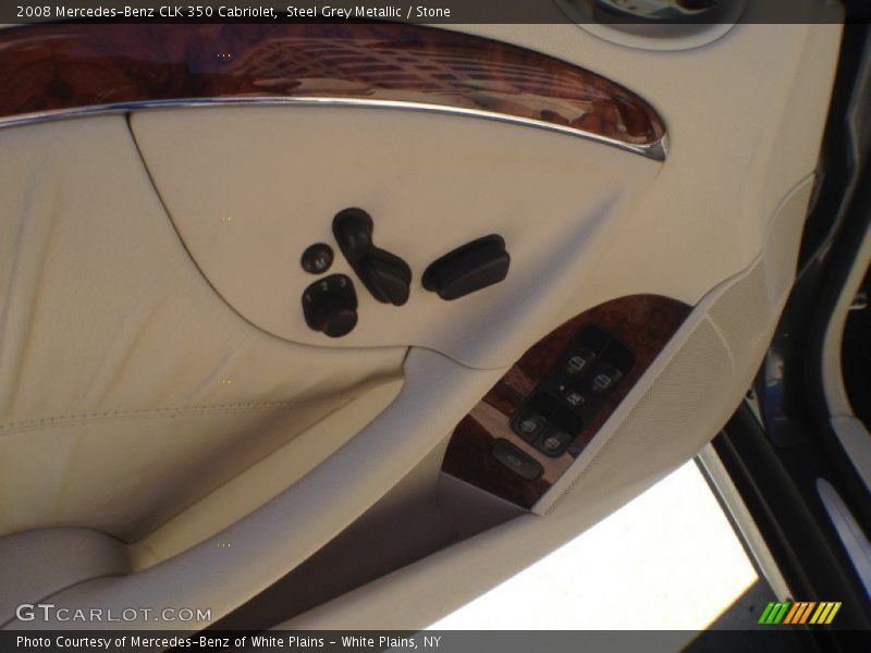 Steel Grey Metallic / Stone 2008 Mercedes-Benz CLK 350 Cabriolet