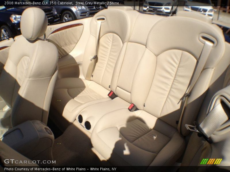 Steel Grey Metallic / Stone 2008 Mercedes-Benz CLK 350 Cabriolet