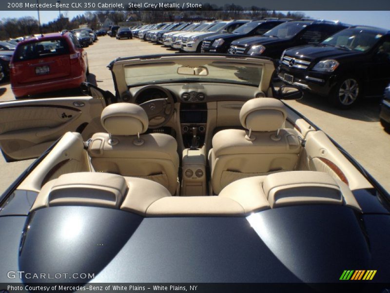Steel Grey Metallic / Stone 2008 Mercedes-Benz CLK 350 Cabriolet