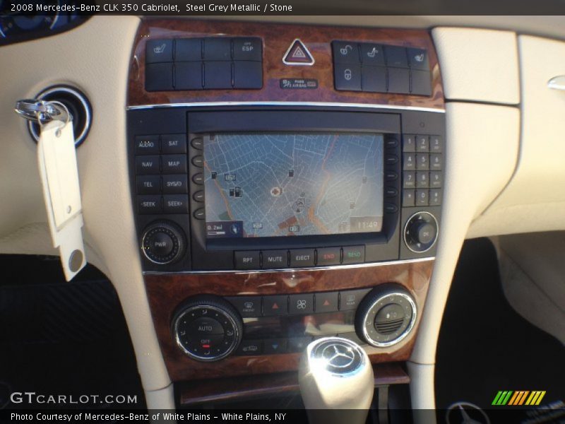 Steel Grey Metallic / Stone 2008 Mercedes-Benz CLK 350 Cabriolet