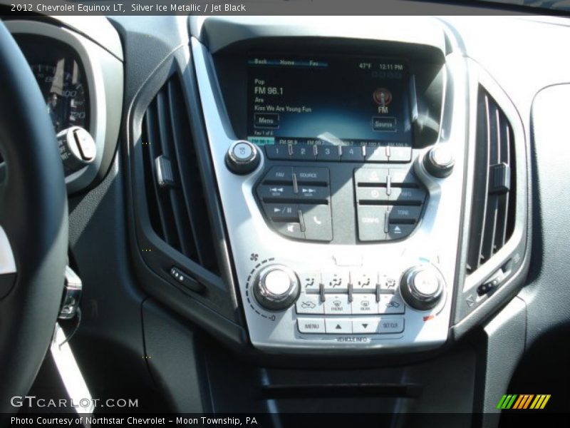 Silver Ice Metallic / Jet Black 2012 Chevrolet Equinox LT