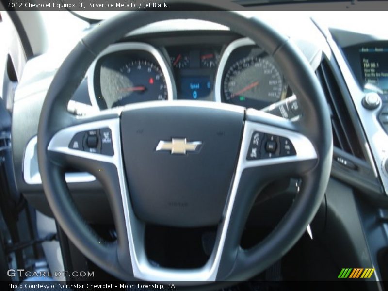 Silver Ice Metallic / Jet Black 2012 Chevrolet Equinox LT