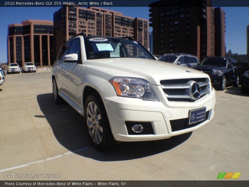 Arctic White / Black 2010 Mercedes-Benz GLK 350 4Matic