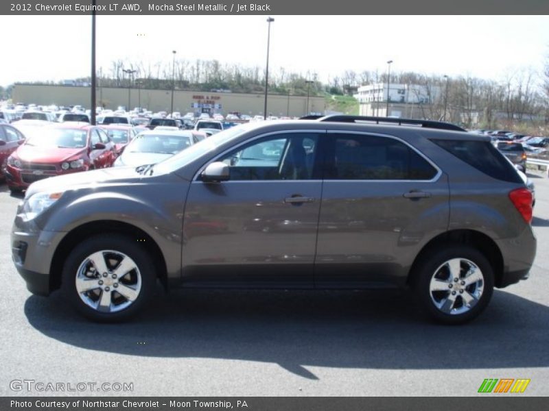 Mocha Steel Metallic / Jet Black 2012 Chevrolet Equinox LT AWD