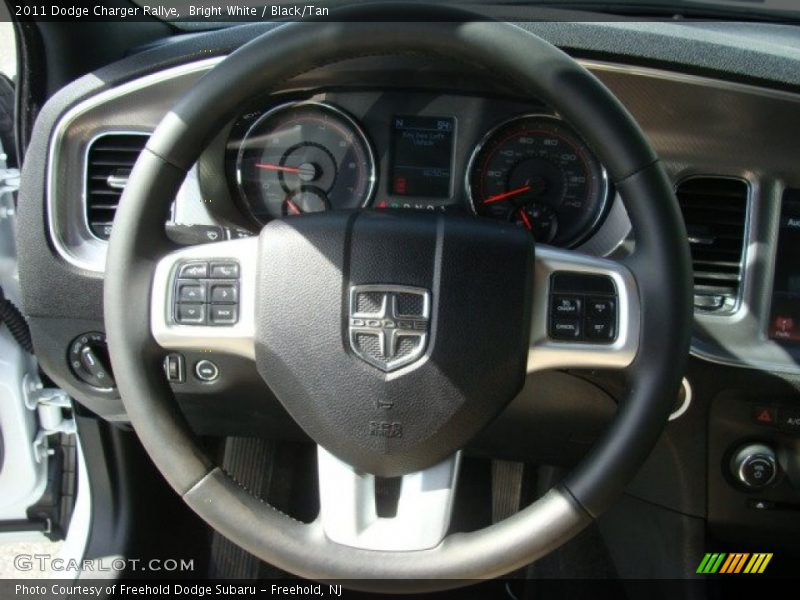 Bright White / Black/Tan 2011 Dodge Charger Rallye