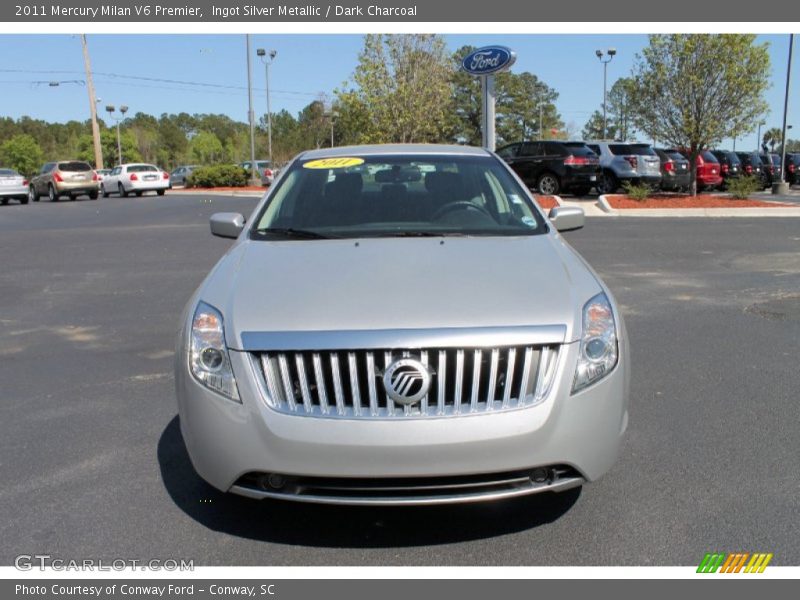 Ingot Silver Metallic / Dark Charcoal 2011 Mercury Milan V6 Premier