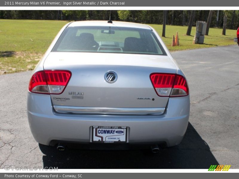 Ingot Silver Metallic / Dark Charcoal 2011 Mercury Milan V6 Premier