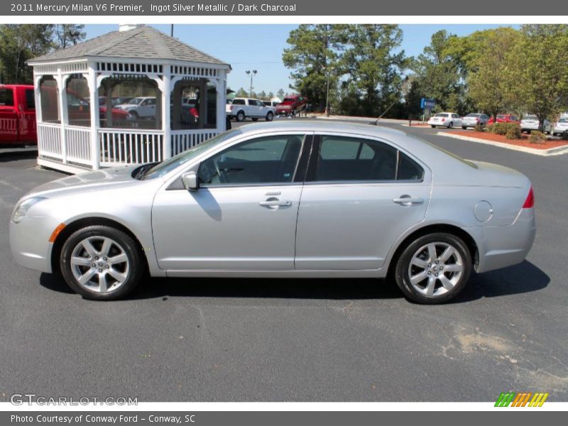 Ingot Silver Metallic / Dark Charcoal 2011 Mercury Milan V6 Premier