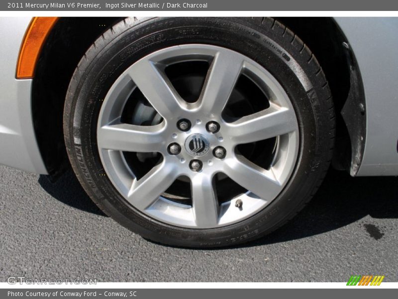 Ingot Silver Metallic / Dark Charcoal 2011 Mercury Milan V6 Premier