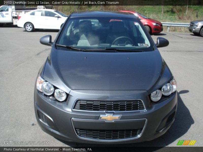 Cyber Gray Metallic / Jet Black/Dark Titanium 2012 Chevrolet Sonic LS Sedan