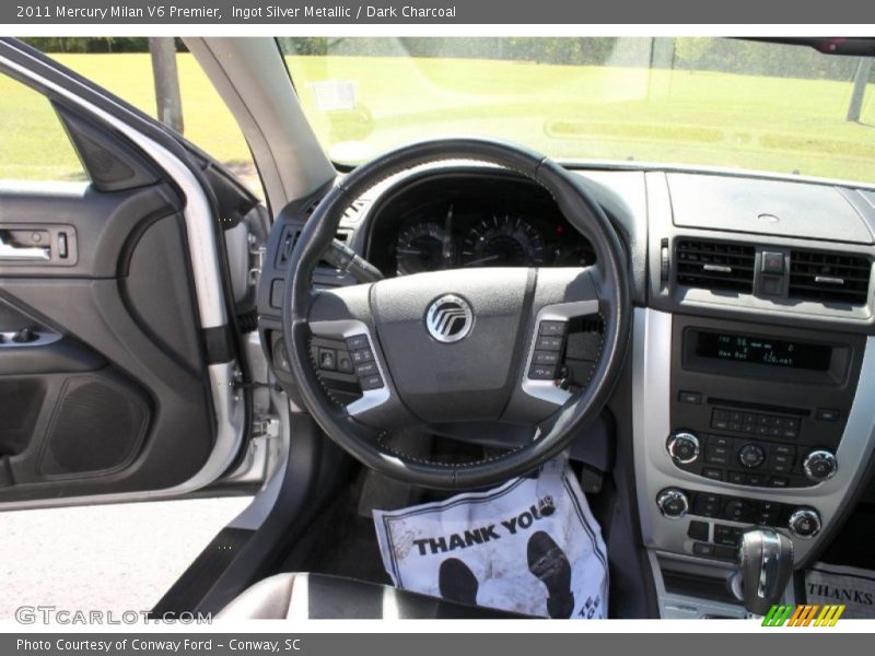 Ingot Silver Metallic / Dark Charcoal 2011 Mercury Milan V6 Premier