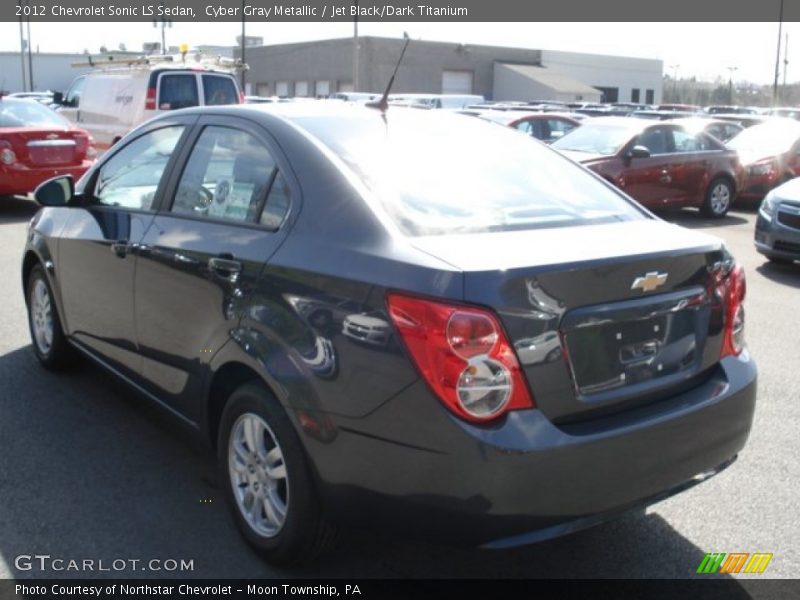 Cyber Gray Metallic / Jet Black/Dark Titanium 2012 Chevrolet Sonic LS Sedan