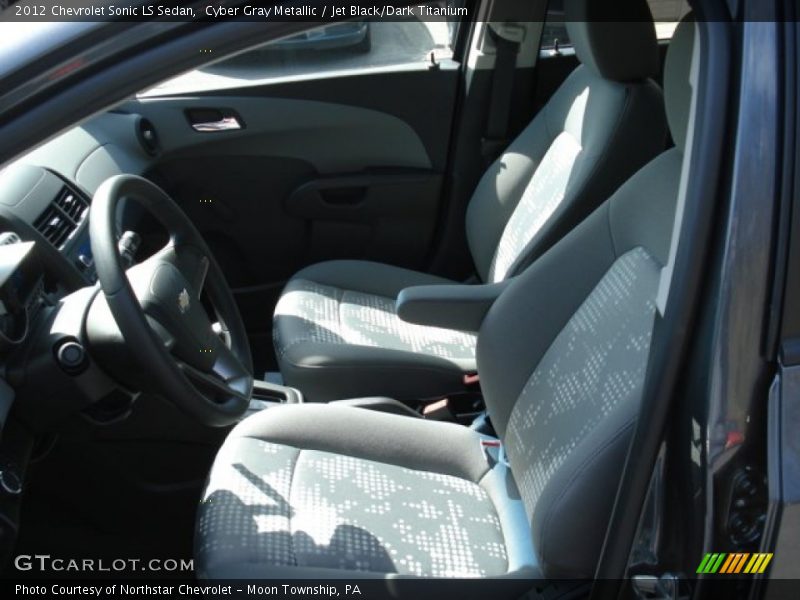 Cyber Gray Metallic / Jet Black/Dark Titanium 2012 Chevrolet Sonic LS Sedan