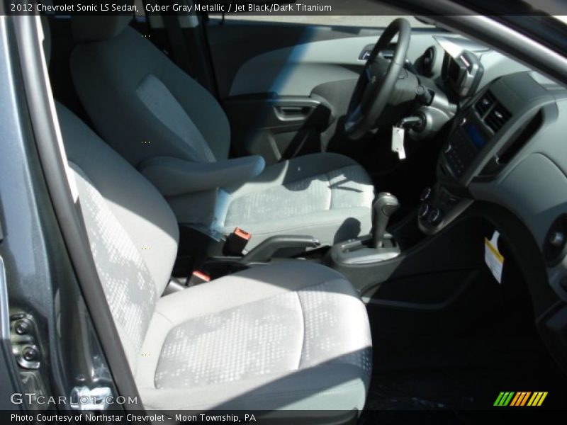 Cyber Gray Metallic / Jet Black/Dark Titanium 2012 Chevrolet Sonic LS Sedan
