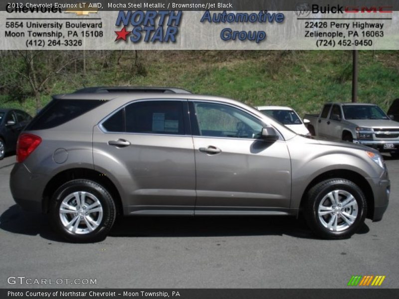 Mocha Steel Metallic / Brownstone/Jet Black 2012 Chevrolet Equinox LT AWD