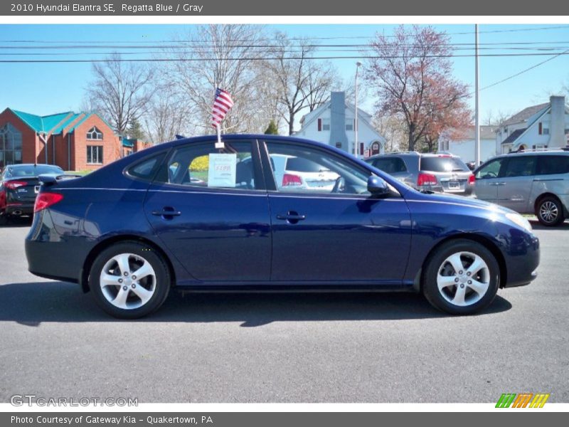 Regatta Blue / Gray 2010 Hyundai Elantra SE