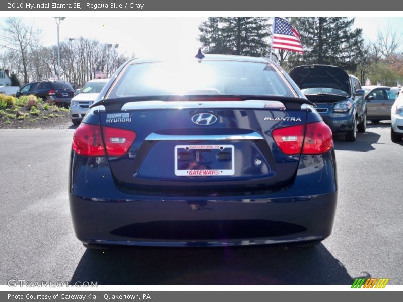 Regatta Blue / Gray 2010 Hyundai Elantra SE