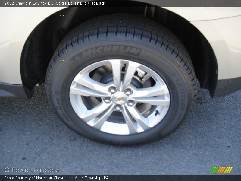 Gold Mist Metallic / Jet Black 2012 Chevrolet Equinox LT