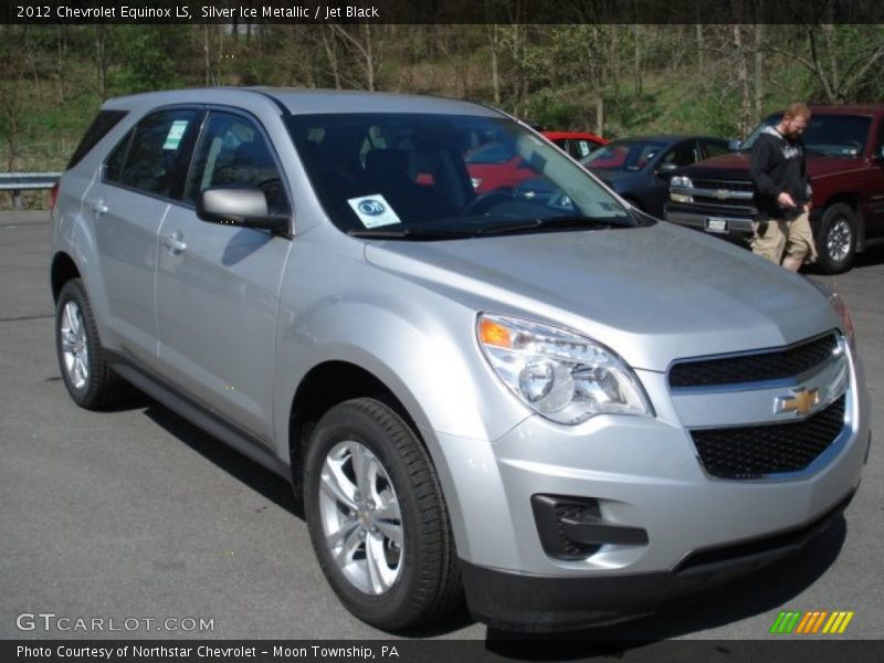 Silver Ice Metallic / Jet Black 2012 Chevrolet Equinox LS
