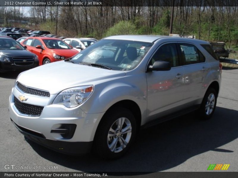 Silver Ice Metallic / Jet Black 2012 Chevrolet Equinox LS