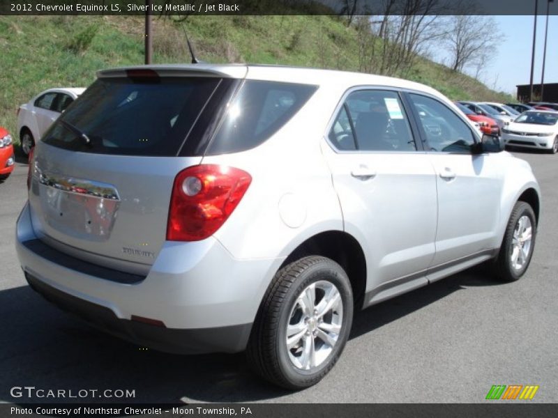 Silver Ice Metallic / Jet Black 2012 Chevrolet Equinox LS