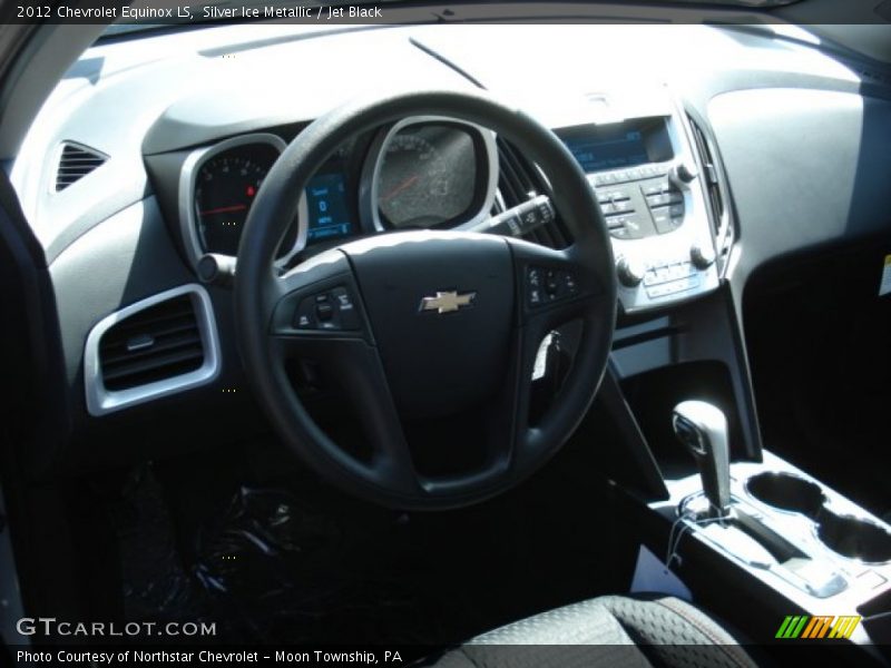 Silver Ice Metallic / Jet Black 2012 Chevrolet Equinox LS