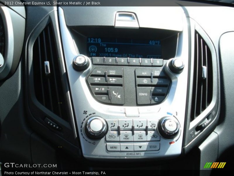 Silver Ice Metallic / Jet Black 2012 Chevrolet Equinox LS