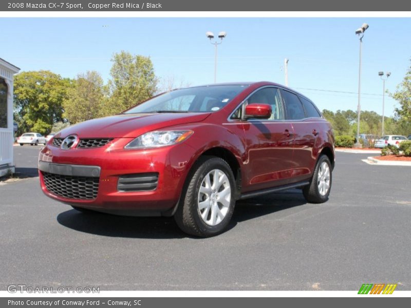 Copper Red Mica / Black 2008 Mazda CX-7 Sport