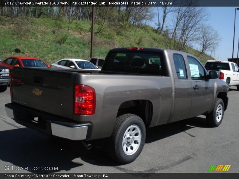 Mocha Steel Metallic / Dark Titanium 2012 Chevrolet Silverado 1500 Work Truck Extended Cab