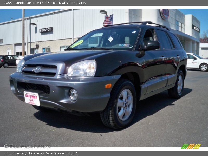 Black Obsidian / Gray 2005 Hyundai Santa Fe LX 3.5