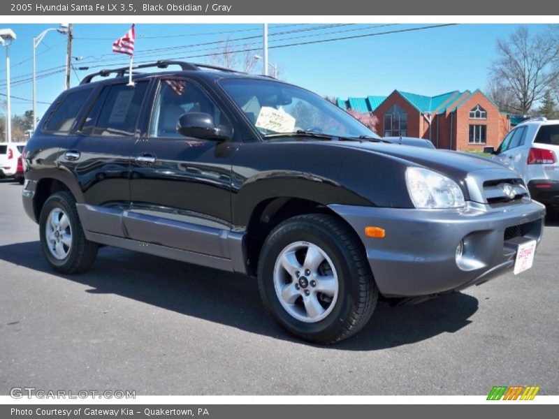 Black Obsidian / Gray 2005 Hyundai Santa Fe LX 3.5