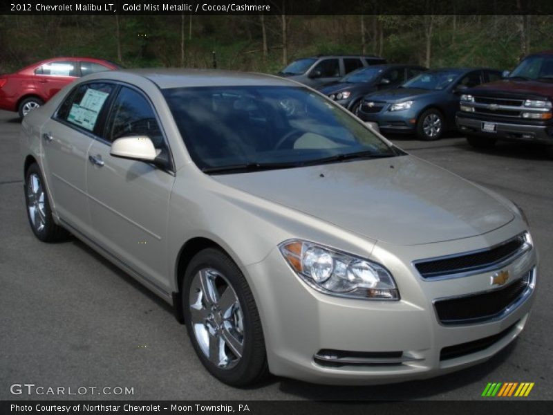 Gold Mist Metallic / Cocoa/Cashmere 2012 Chevrolet Malibu LT