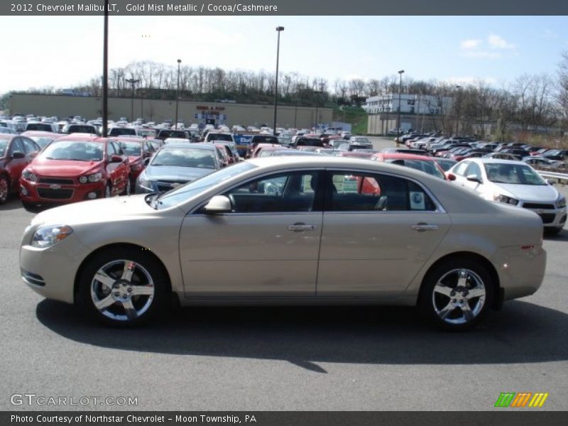 Gold Mist Metallic / Cocoa/Cashmere 2012 Chevrolet Malibu LT