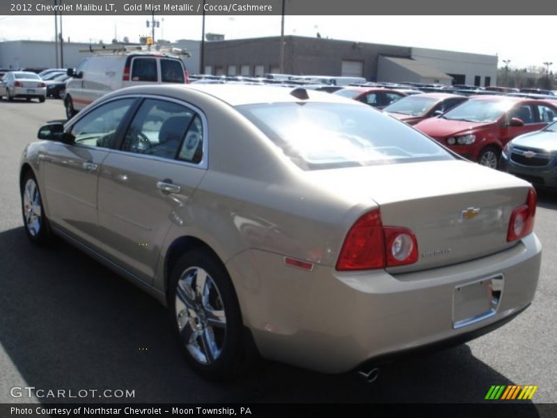 Gold Mist Metallic / Cocoa/Cashmere 2012 Chevrolet Malibu LT