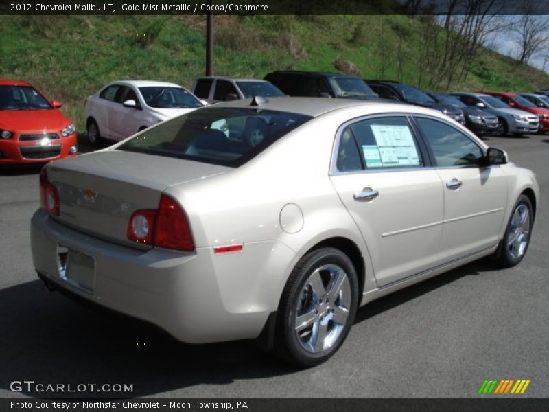 Gold Mist Metallic / Cocoa/Cashmere 2012 Chevrolet Malibu LT