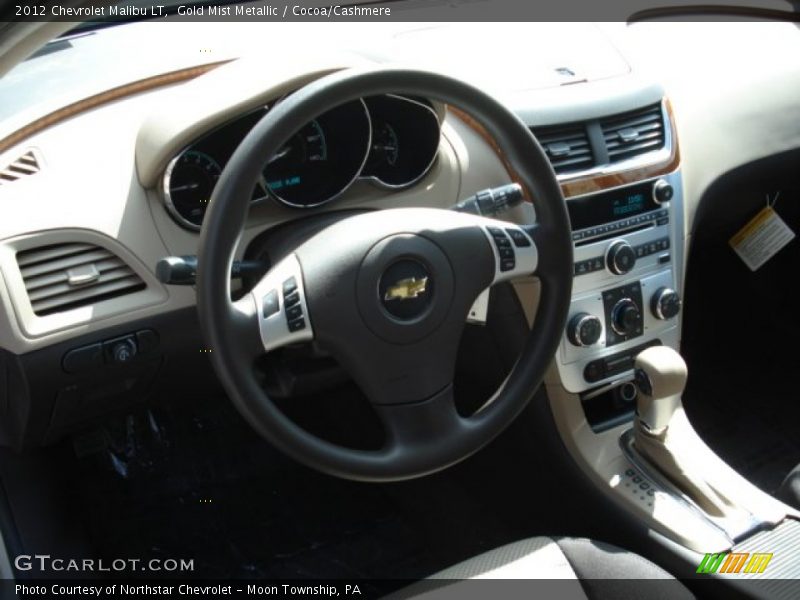 Gold Mist Metallic / Cocoa/Cashmere 2012 Chevrolet Malibu LT