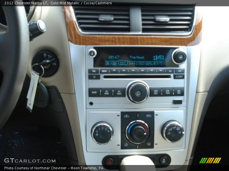 Gold Mist Metallic / Cocoa/Cashmere 2012 Chevrolet Malibu LT