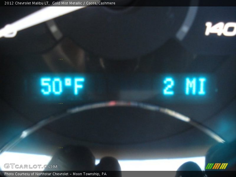 Gold Mist Metallic / Cocoa/Cashmere 2012 Chevrolet Malibu LT