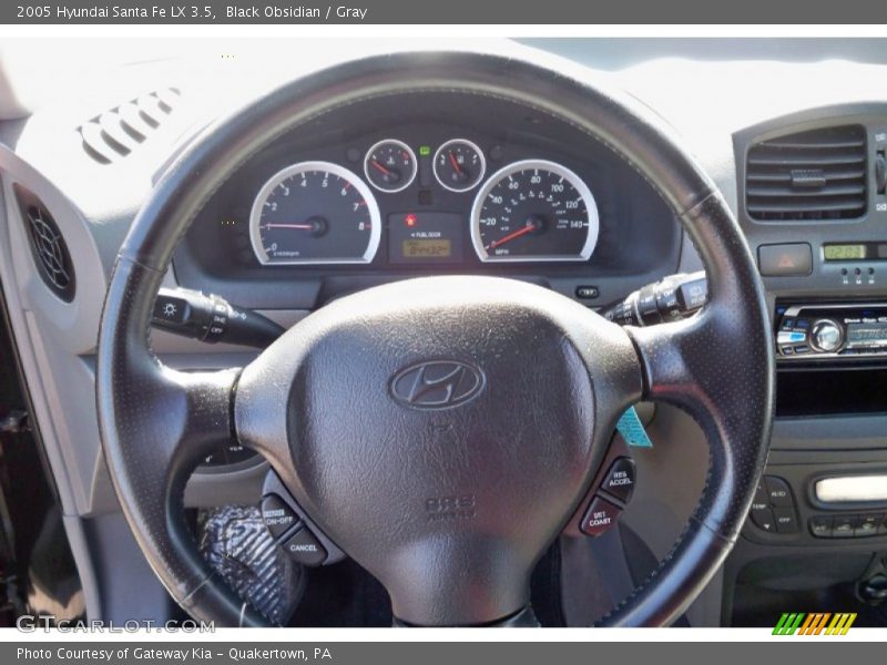 Black Obsidian / Gray 2005 Hyundai Santa Fe LX 3.5