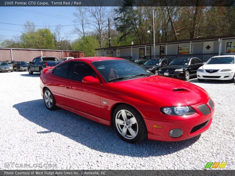 Torrid Red / Red 2005 Pontiac GTO Coupe