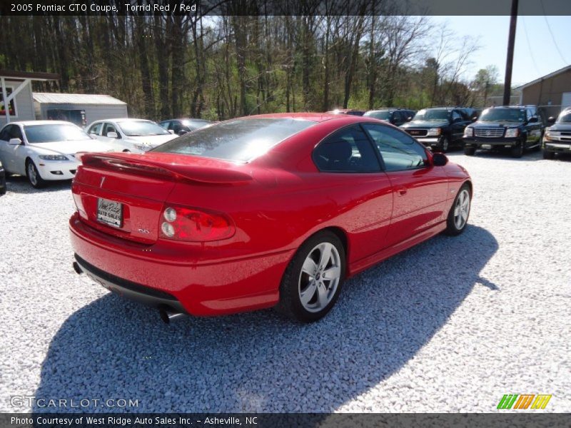 Torrid Red / Red 2005 Pontiac GTO Coupe