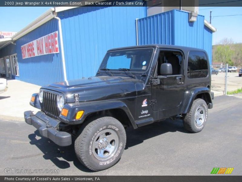 Black Clearcoat / Dark Slate Gray 2003 Jeep Wrangler X 4x4 Freedom Edition