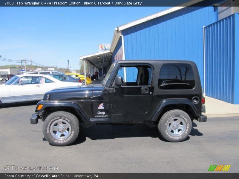Black Clearcoat / Dark Slate Gray 2003 Jeep Wrangler X 4x4 Freedom Edition