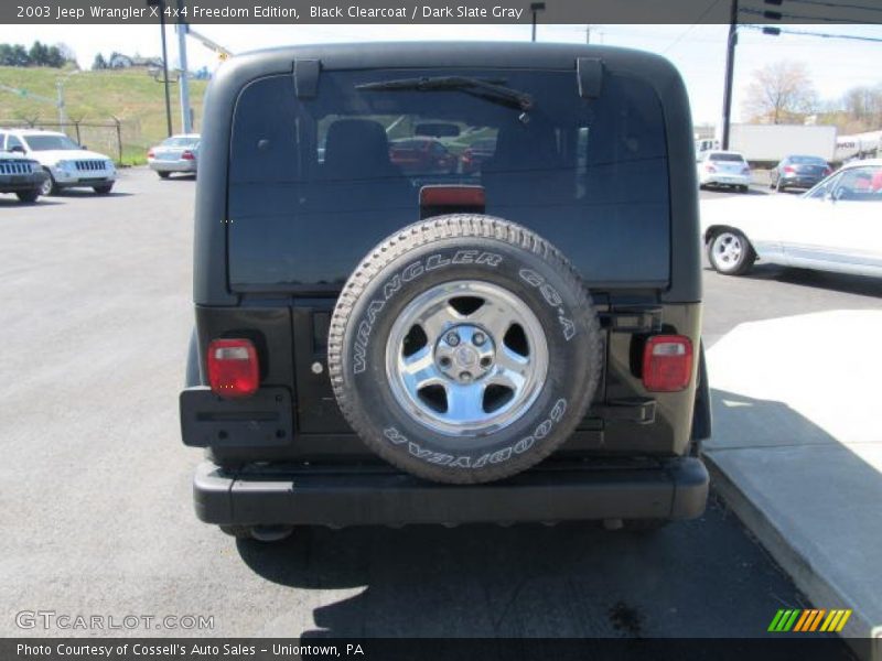 Black Clearcoat / Dark Slate Gray 2003 Jeep Wrangler X 4x4 Freedom Edition
