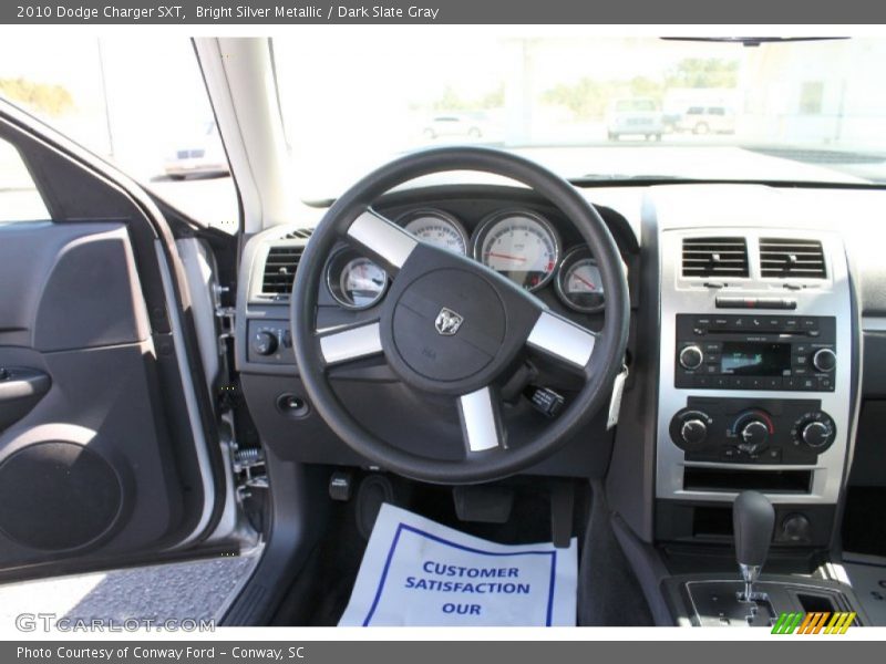 Bright Silver Metallic / Dark Slate Gray 2010 Dodge Charger SXT