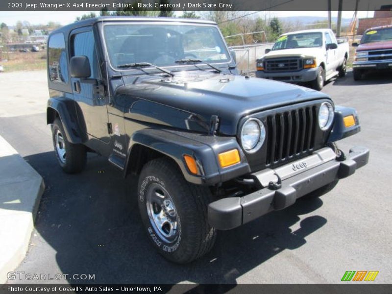 Black Clearcoat / Dark Slate Gray 2003 Jeep Wrangler X 4x4 Freedom Edition