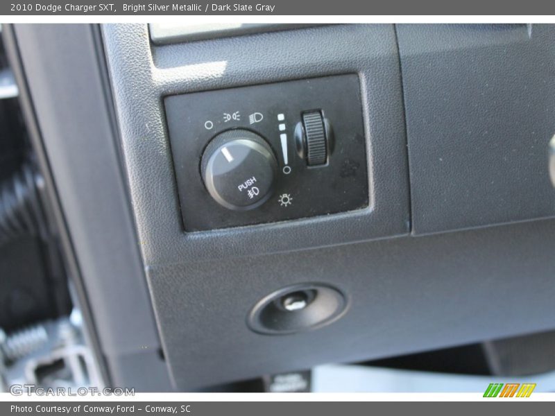 Bright Silver Metallic / Dark Slate Gray 2010 Dodge Charger SXT