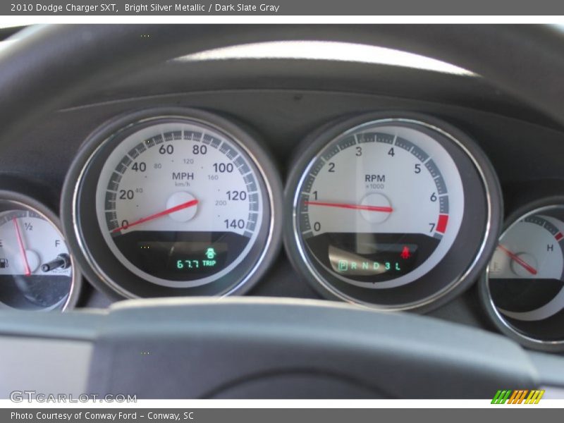 Bright Silver Metallic / Dark Slate Gray 2010 Dodge Charger SXT
